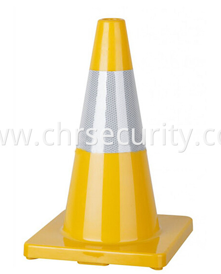 Reflective Tape 18 Flexible Bright yellow PVC Traffic Cone